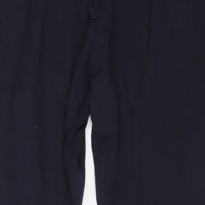 Capsule Womens Blue Polyester Jogger Trousers Size 46 in L26 in Regular Drawstring