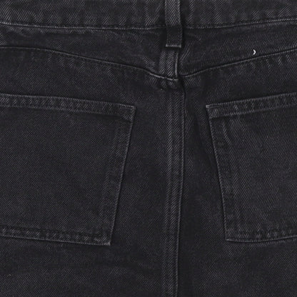 New Look Girls Black 100% Cotton Mini Skirt Size 9 Years Regular Zip