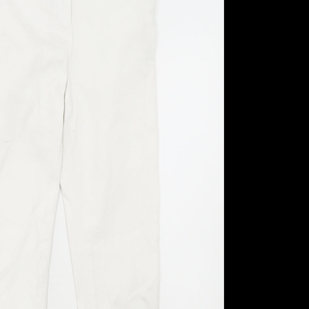 Womens UK Size 8 Marks and Spencer Regular Fit Skinny White Jeans