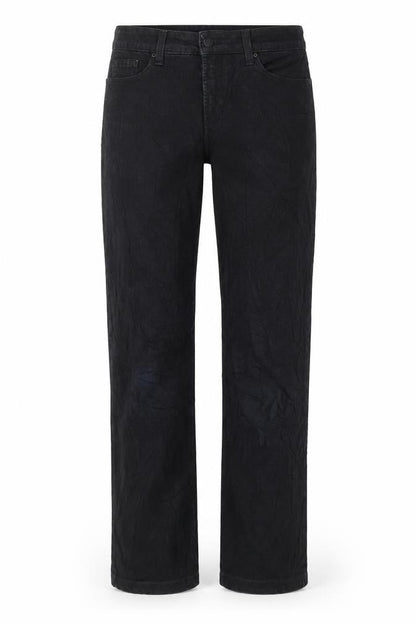 NXD Womens Black Cotton Straight Jeans Size 6 L30 in Regular Button