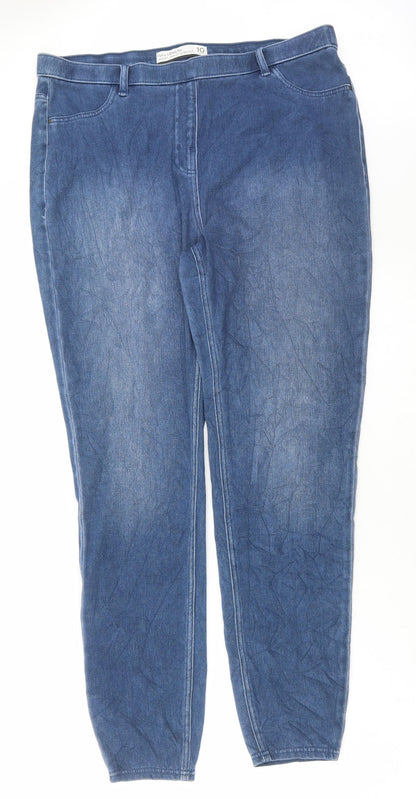 Womens UK Size 10 Marks and Spencer Regular Fit Jegging Blue Jeans