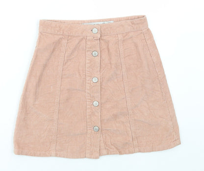 Womens UK Size 6 Denim & Co. Mini Corduroy Skirt