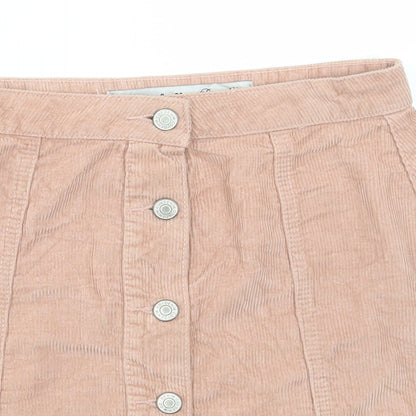 Womens UK Size 6 Denim & Co. Mini Corduroy Skirt