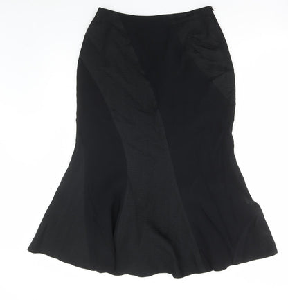 Alex & Co. Womens Black Acetate Straight & Pencil Skirt Size 10 Zip