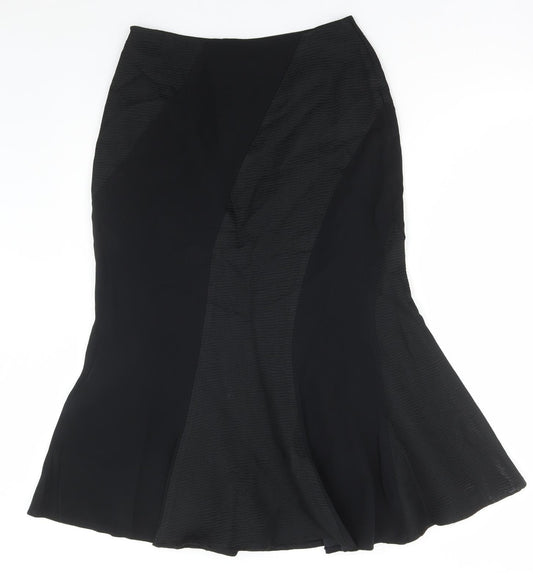 Alex & Co. Womens Black Acetate Straight & Pencil Skirt Size 10 Zip