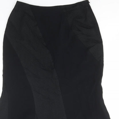 Alex & Co. Womens Black Acetate Straight & Pencil Skirt Size 10 Zip