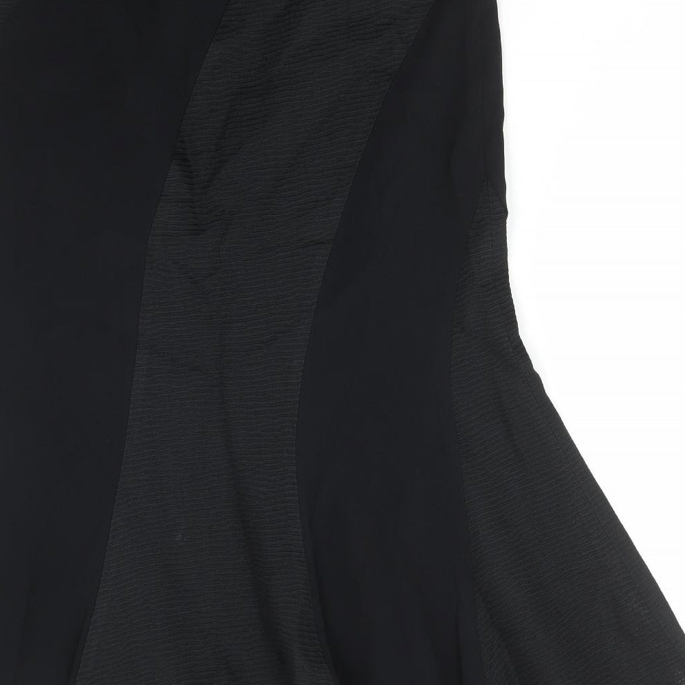 Alex & Co. Womens Black Acetate Straight & Pencil Skirt Size 10 Zip