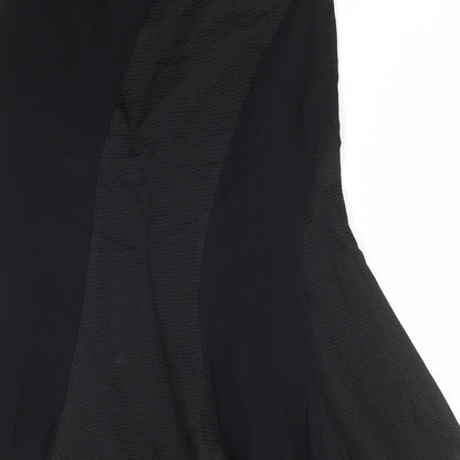 Alex & Co. Womens Black Acetate Straight & Pencil Skirt Size 10 Zip