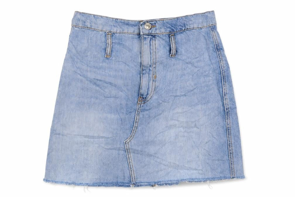 Womens UK Size S Bershka Mini Denim Skirt