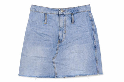 Womens UK Size S Bershka Mini Denim Skirt