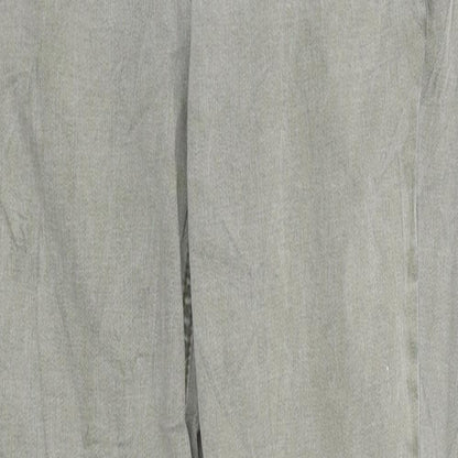 New Look Womens Green 100% Cotton Skinny Jeans Size 10 L31 in Slim Zip