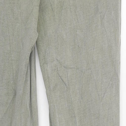 New Look Womens Green 100% Cotton Skinny Jeans Size 10 L31 in Slim Zip