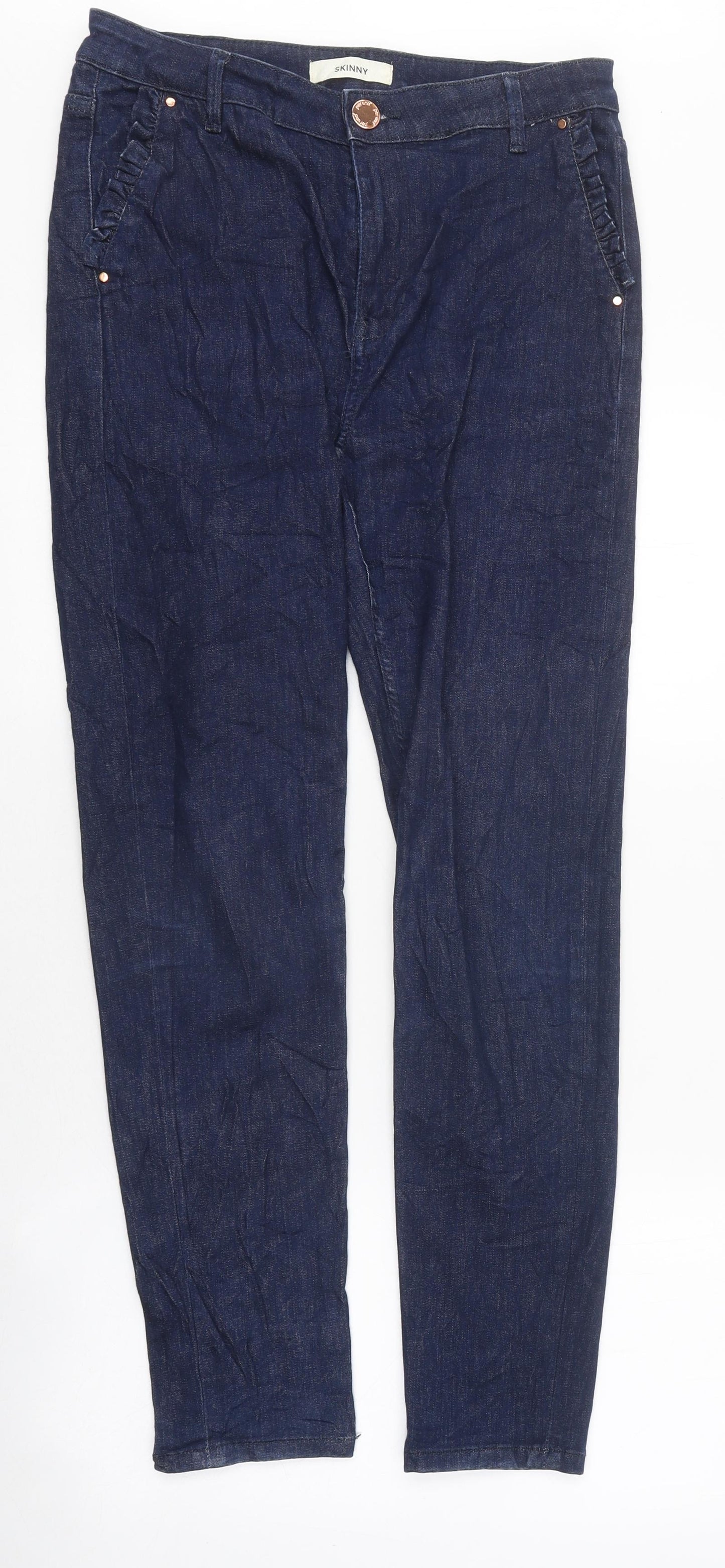 Womens UK Size 10 Marks and Spencer Slim Fit Skinny Blue Jeans