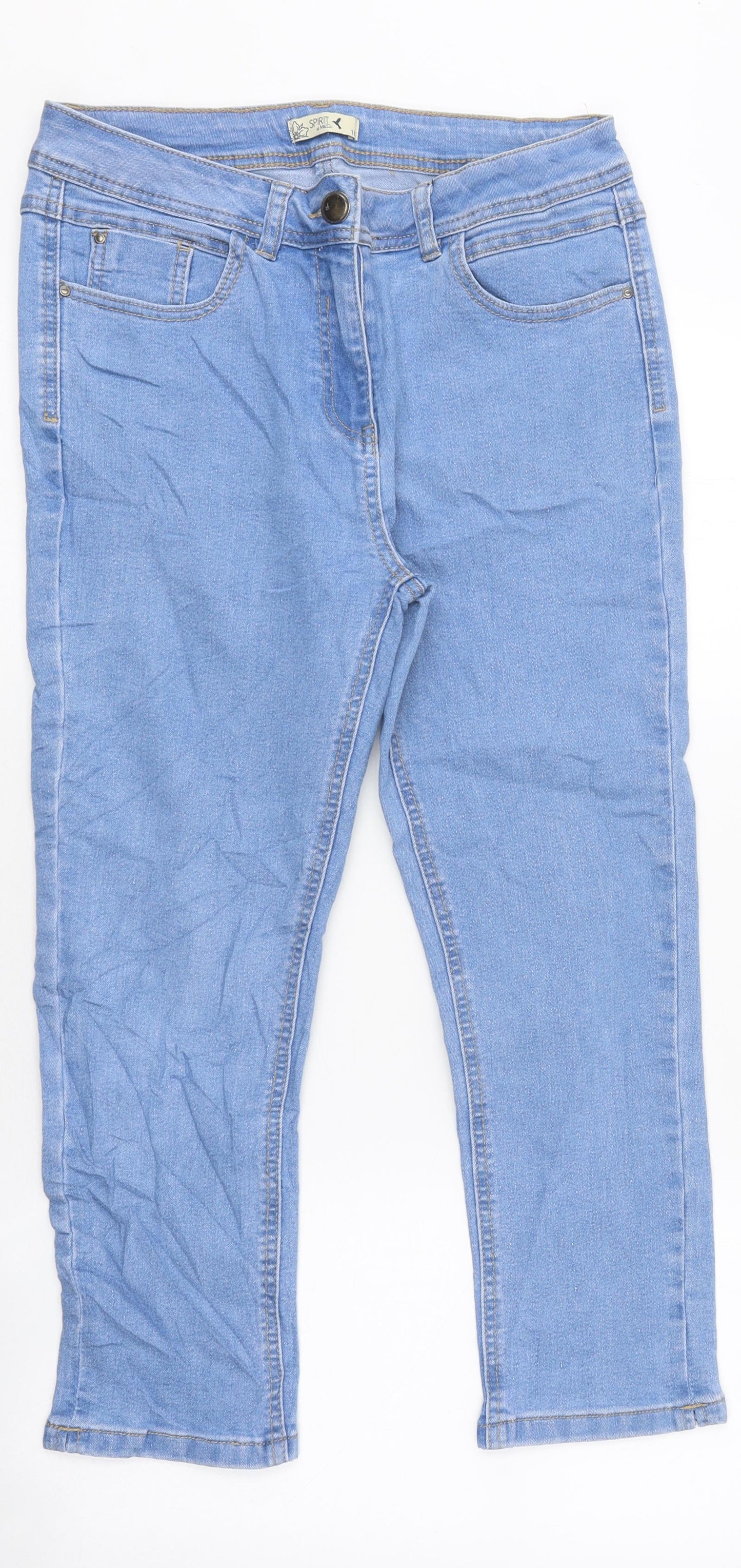 Womens UK Size 10 Spirit Regular Fit Skinny Blue Jeans