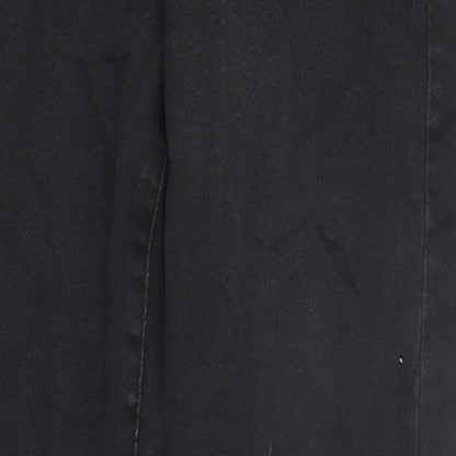 Primark Womens Black 100% Cotton Skinny Jeans Size 8 L33 in Regular Button