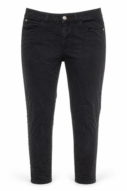 Marks and Spencer Womens Black 100% Cotton Skinny Jeans Size 10 L32.5 in Extra-Slim Zip