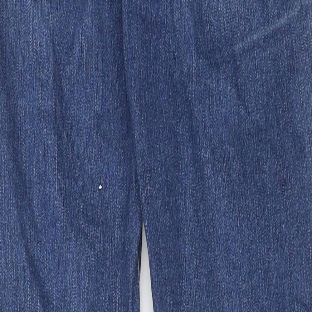Topshop Womens Blue 100% Cotton Skinny Jeans Size 26 in L30 in Regular Zip