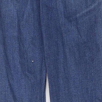Topshop Womens Blue 100% Cotton Skinny Jeans Size 26 in L30 in Regular Zip