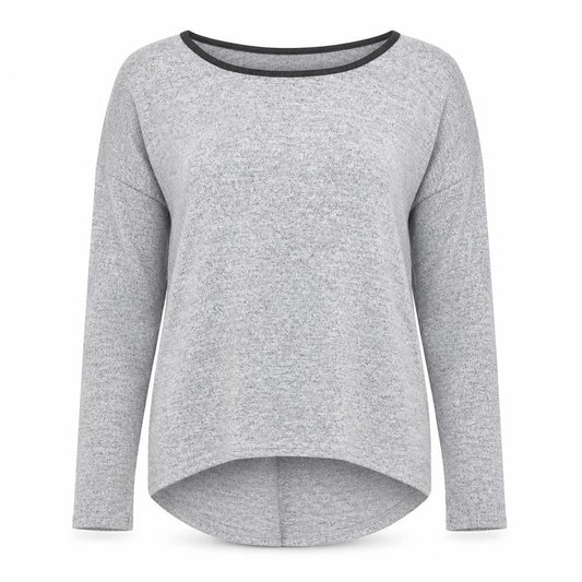 Miss Selfridge Womens Grey Polyester Basic T-Shirt Size 10 Round Neck