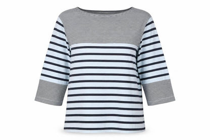 Womens UK Size 16 Cotton Traders Multicoloured Basic T-Shirt