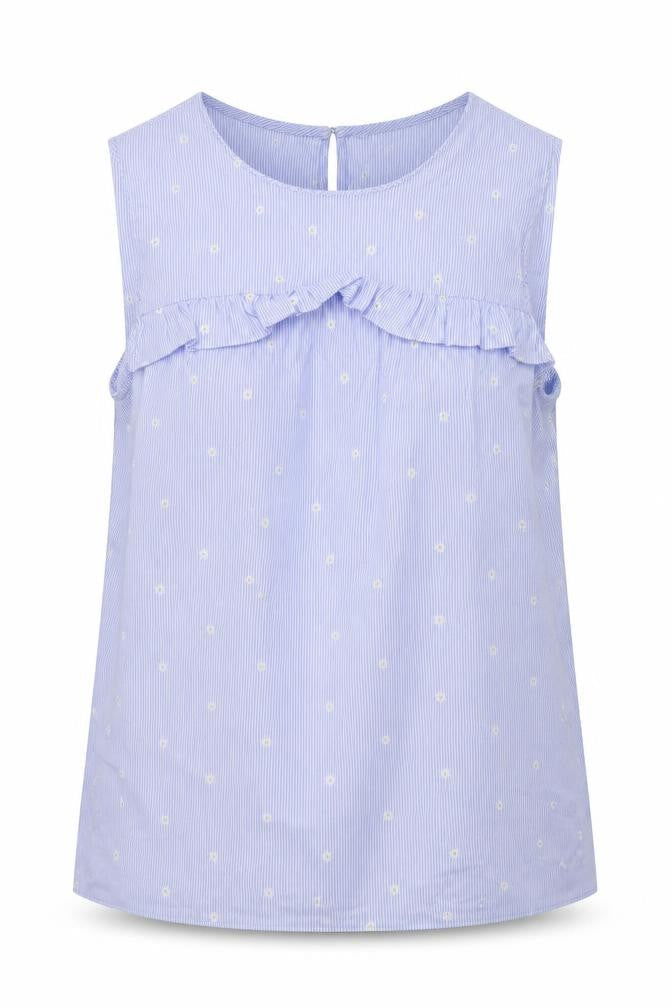 Womens UK Size 6 F&F Blue Basic Tank