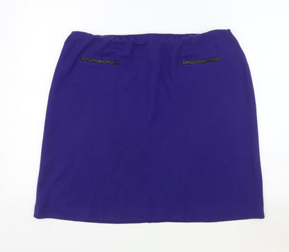 Womens UK Size 18 Roman Straight & Pencil Jersey Skirt