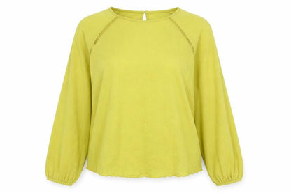 Womens UK Size 14 M&S Yellow Basic Blouse