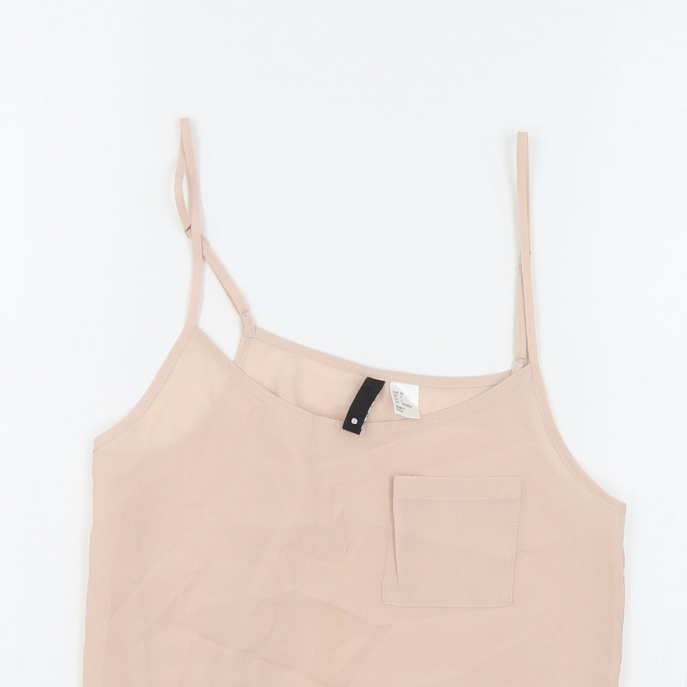 Womens UK Size 8 H&M Pink Camisole Tank