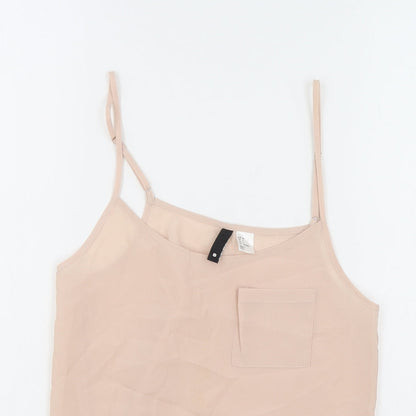 Womens UK Size 8 H&M Pink Camisole Tank
