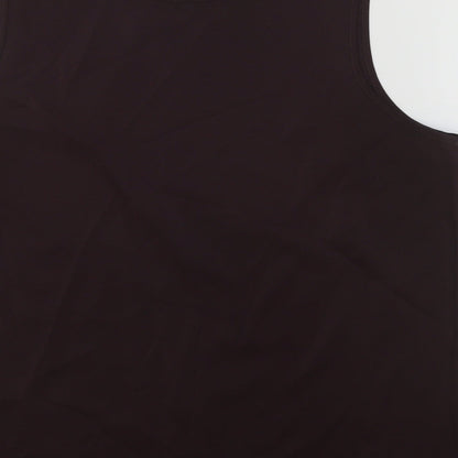 Womens UK Size 18 BHS Brown Basic Tank