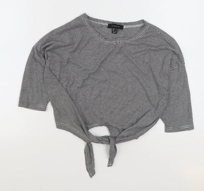 Womens UK Size 6 Atmopshere Black Basic T-Shirt