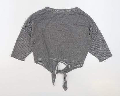 Womens UK Size 6 Atmopshere Black Basic T-Shirt