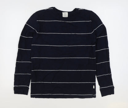 Mens UK Size S Marks and Spencer Blue Pullover Sweatshirt