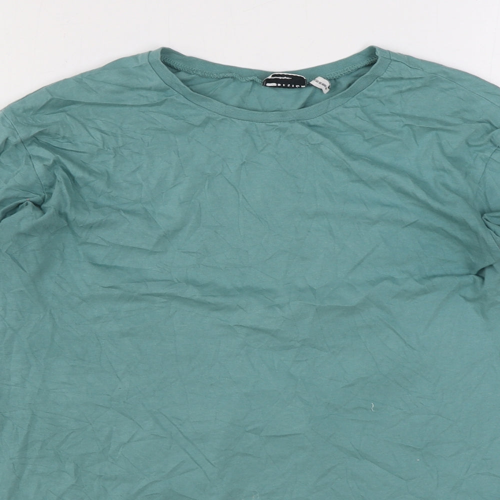 Womens UK Size 8 ASOS Green Basic T-Shirt