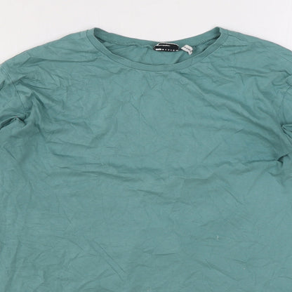 Womens UK Size 8 ASOS Green Basic T-Shirt