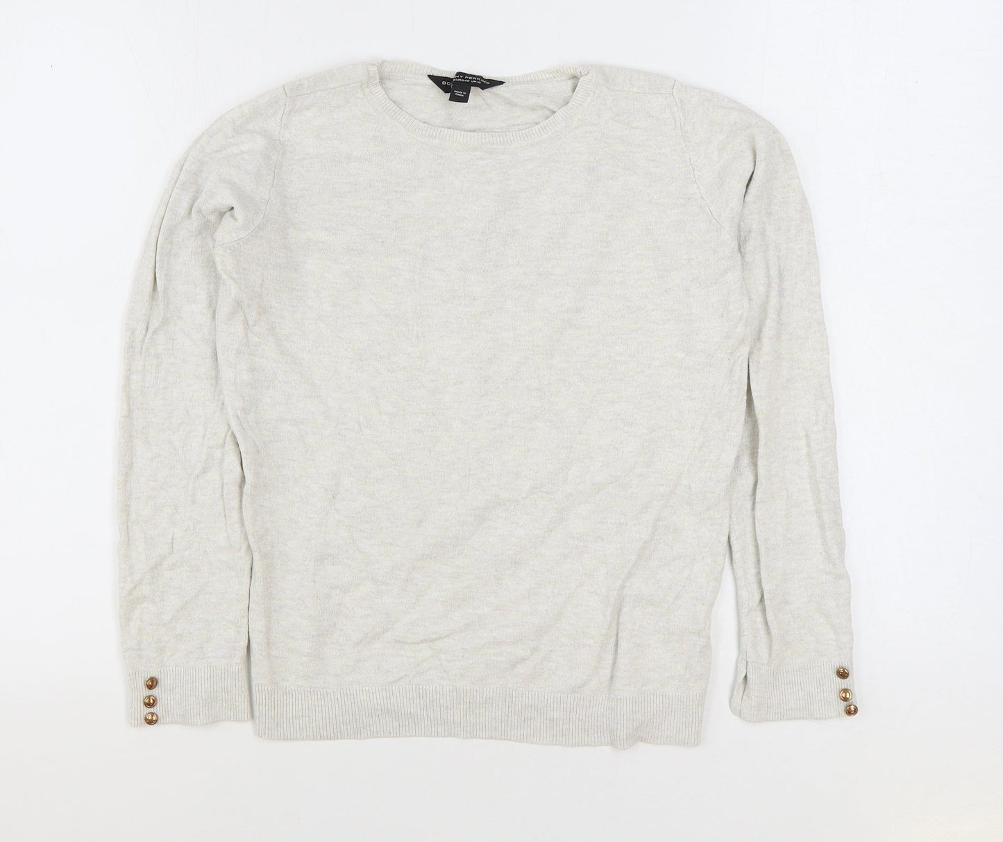 Womens UK Size 12 Dorothy Perkins Beige Pullover Jumper