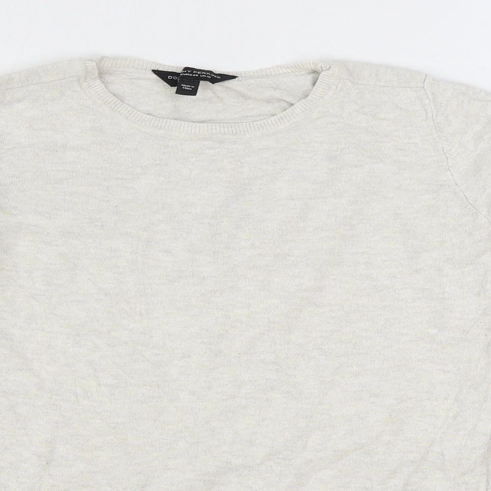 Womens UK Size 12 Dorothy Perkins Beige Pullover Jumper