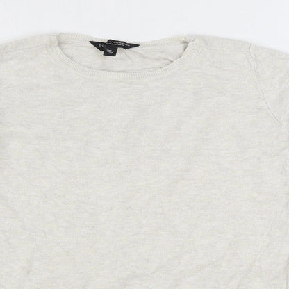 Womens UK Size 12 Dorothy Perkins Beige Pullover Jumper