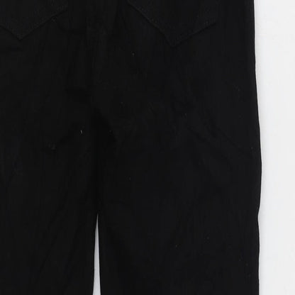 Womens UK Size 8 Preworn Regular Fit Skinny Black Jeans