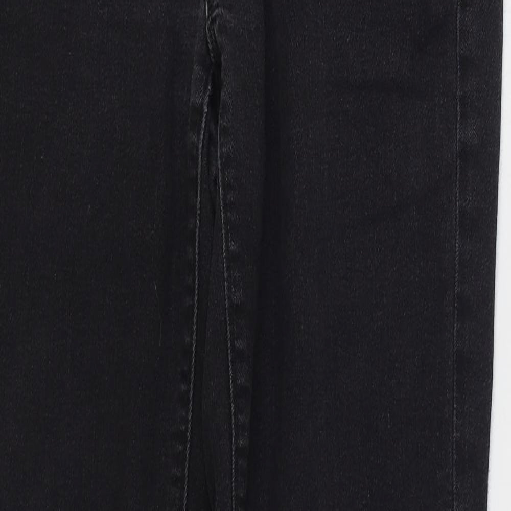 Ann Taylor Womens Black Cotton Skinny Jeans Size 32 in L29 in Regular Zip