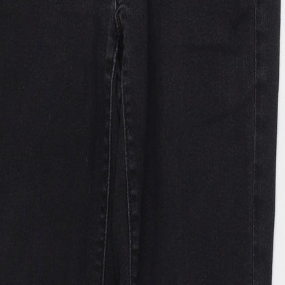 Ann Taylor Womens Black Cotton Skinny Jeans Size 32 in L29 in Regular Zip
