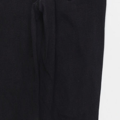 Ann Taylor Womens Black Cotton Skinny Jeans Size 32 in L29 in Regular Zip