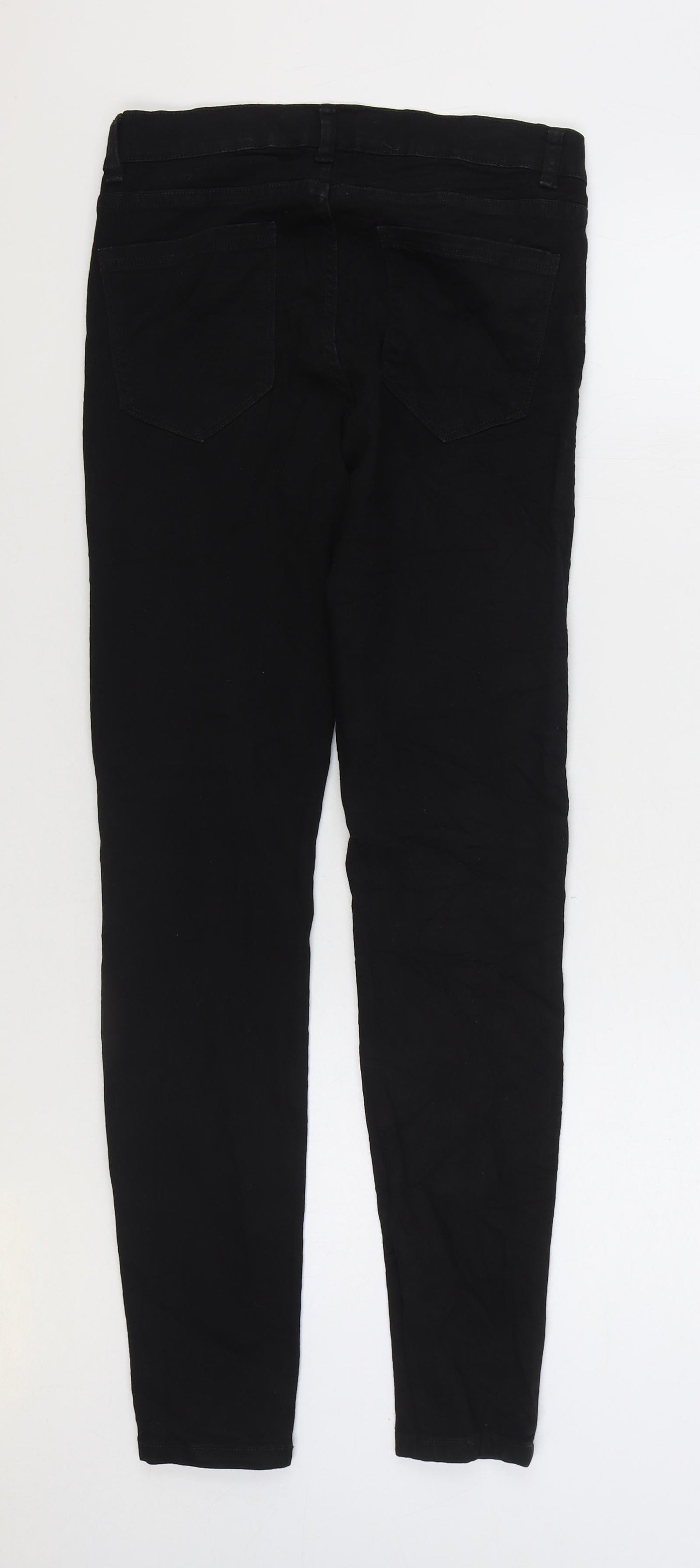 Womens UK Size 8 Preworn Regular Fit Jegging Black Jeans