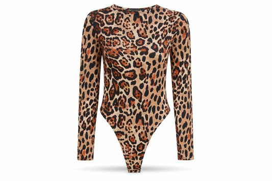 Womens UK Size 6 I SAW IT FIRST One-Piece Brown Bodysuit