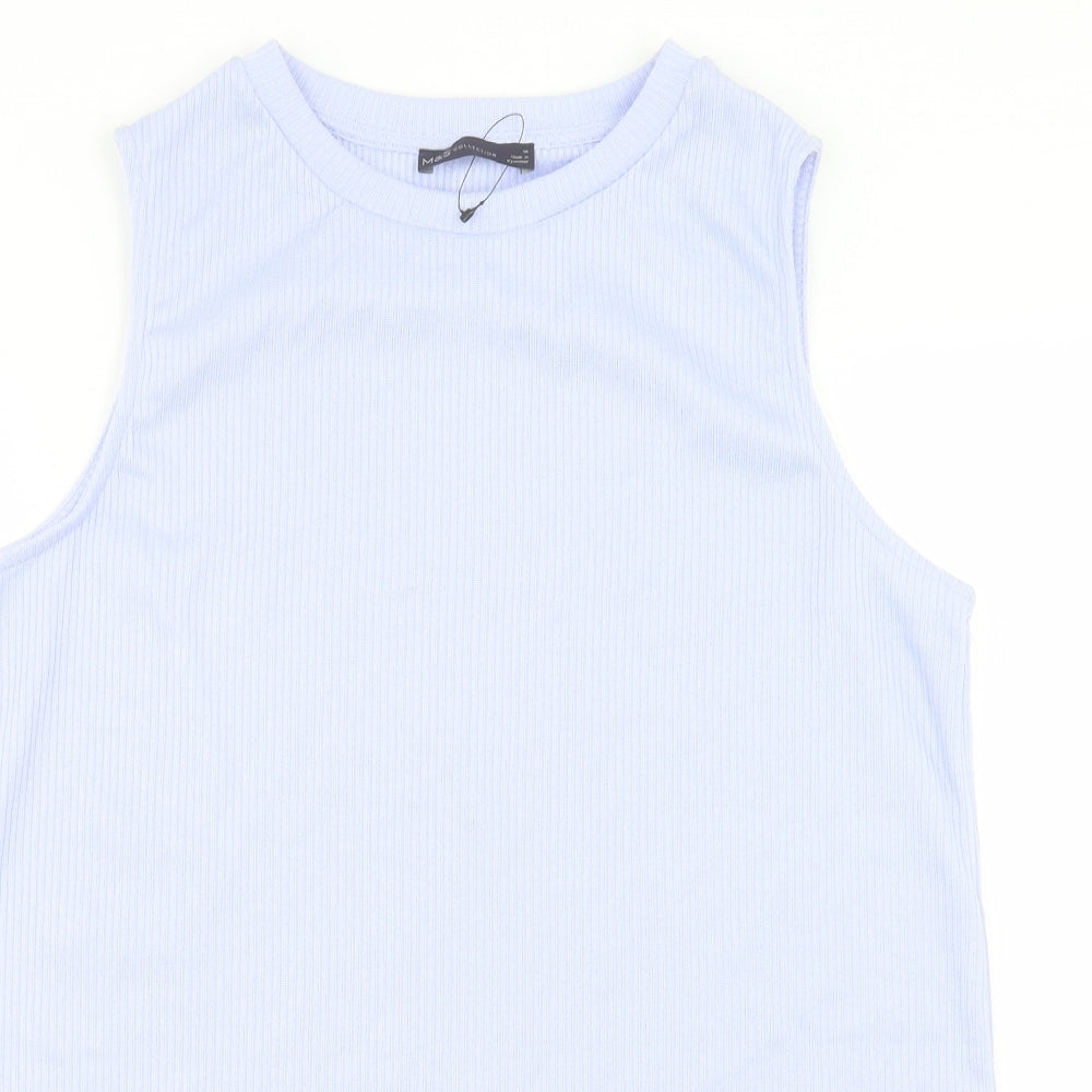 Womens UK Size 14 Marks and Spencer Purple Tunic Tank