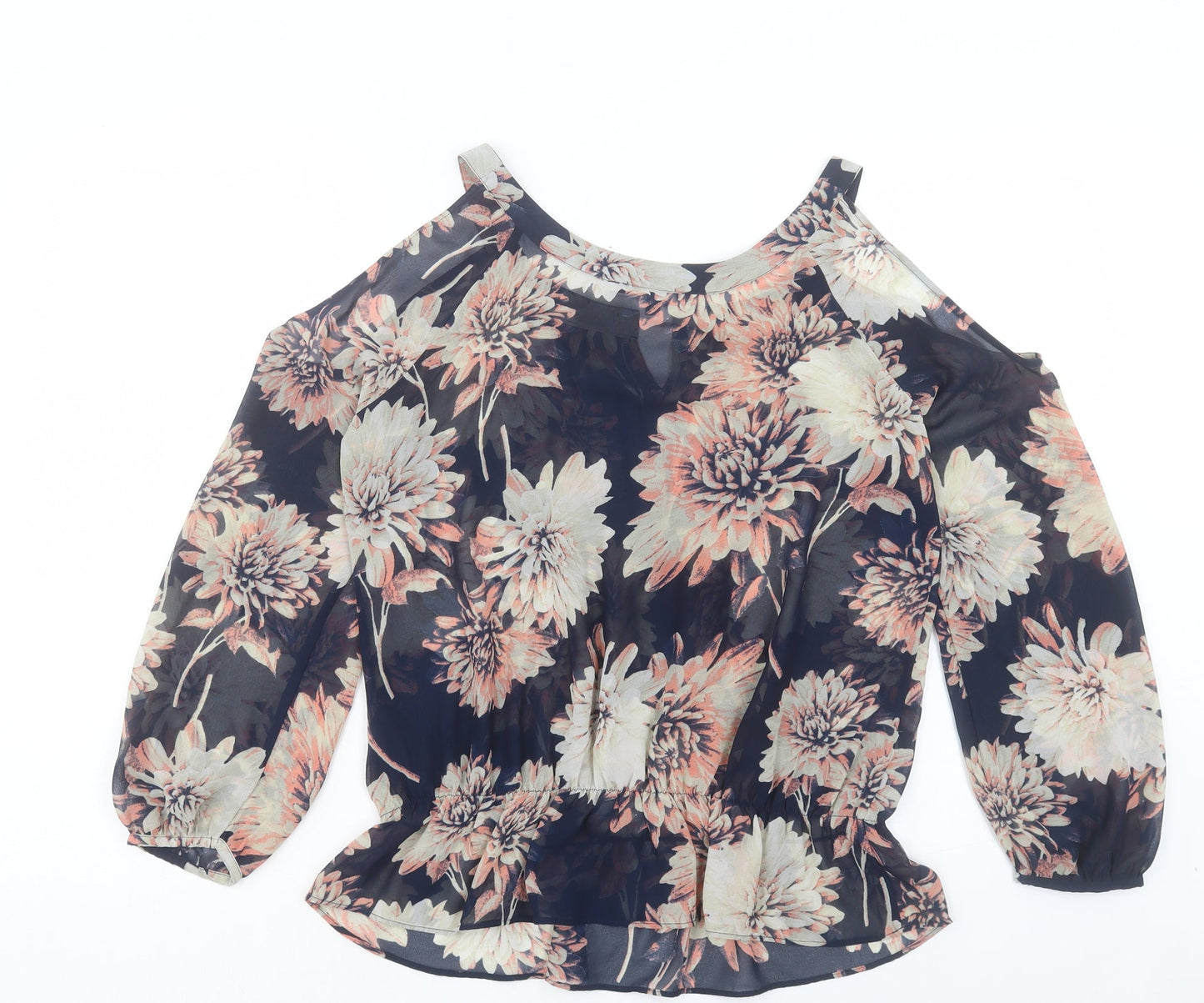 Womens UK Size 12 NEXT Blue Basic Blouse