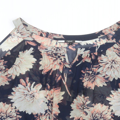 Womens UK Size 12 NEXT Blue Basic Blouse
