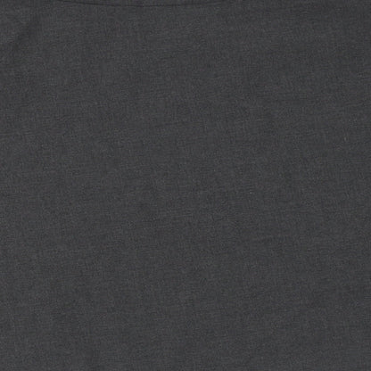 Marks and Spencer Womens Grey Polyester Skater Skirt Size 32 in Zip