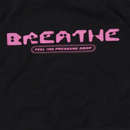 H&M Womens Black Cotton Pullover Sweatshirt Size M Pullover