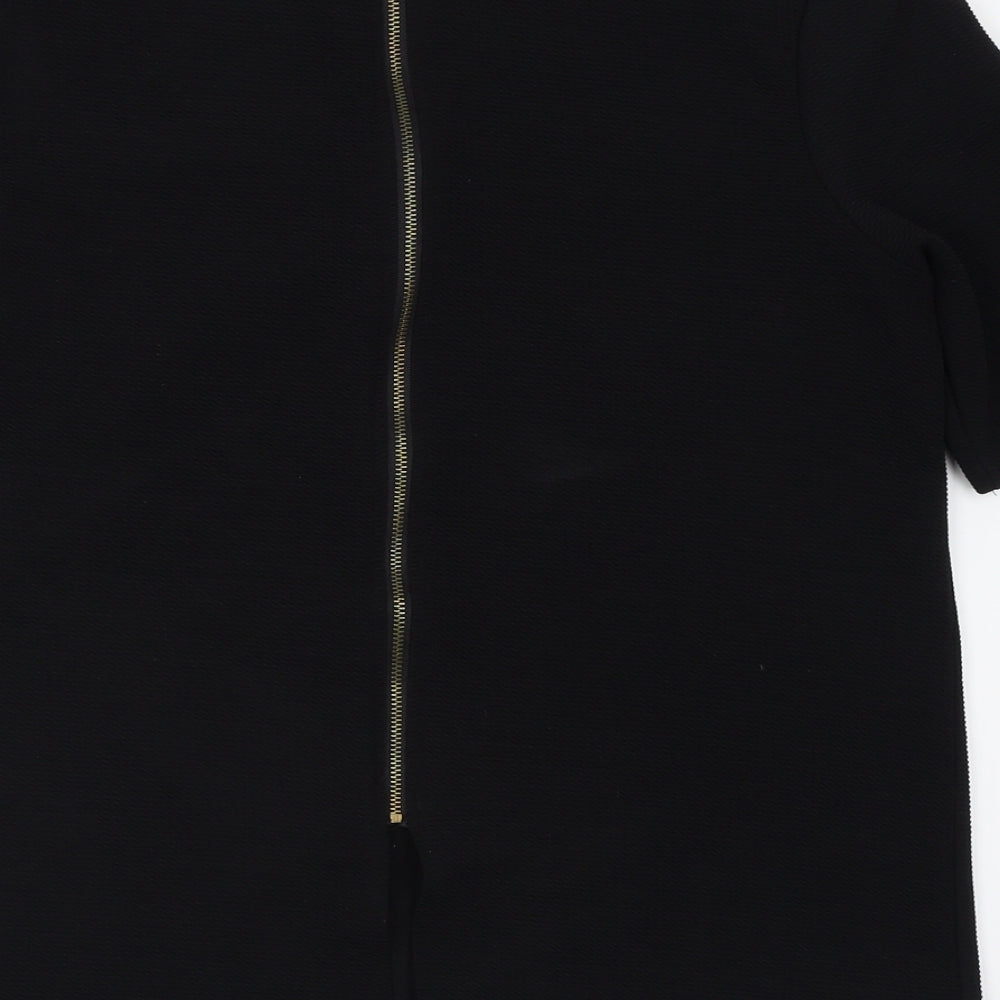 Womens UK Size 10 New Look Black Basic T-Shirt